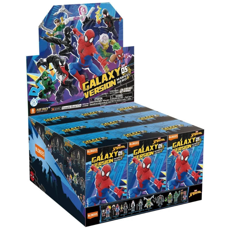 Blokees Marvel Hero Galaxy Version 05 Spider-Man Blind Box (9 Types)